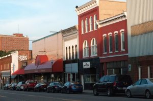 Downtown Store fronts in radford virginia a safest city virginia