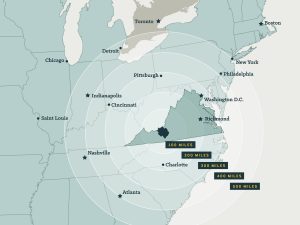 NRV National Distance Map