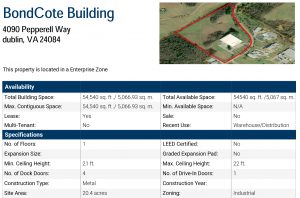 BondCote Building Data Sheet