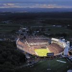 Lane Stadium in Blacksburg in Montgomery County, Virginia